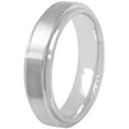 thumbnail image 1 of Men’s Gray Cobalt Step-Edge Satin Finish Wedding Band - Mens Ring, 1 of 4