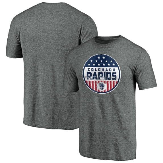 Men's Gray Colorado Rapids Americana Parade Pin Tri-Blend T-Shirt