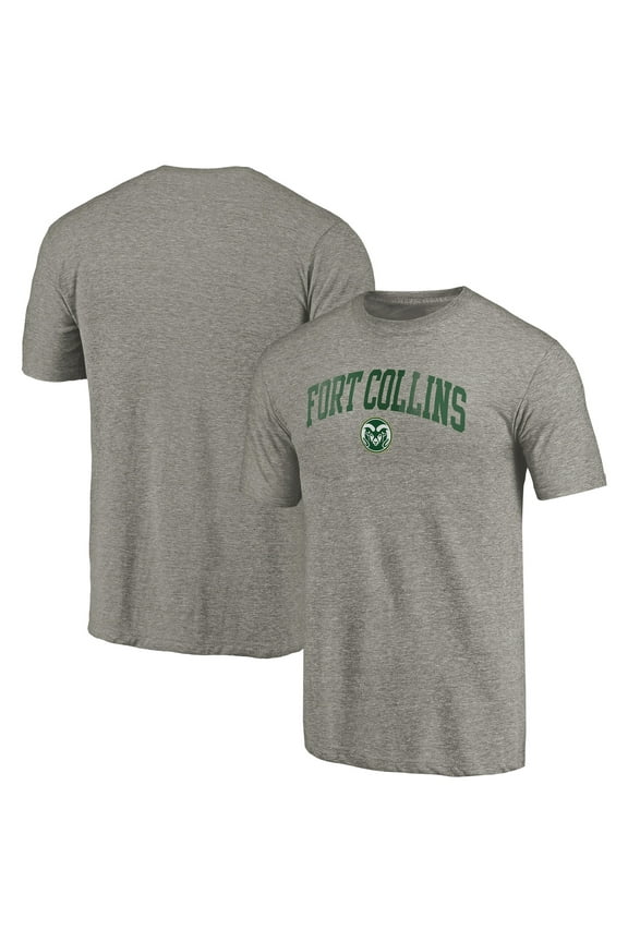 Men's Gray Colorado State Rams Arched City Tri-Blend T-Shirt