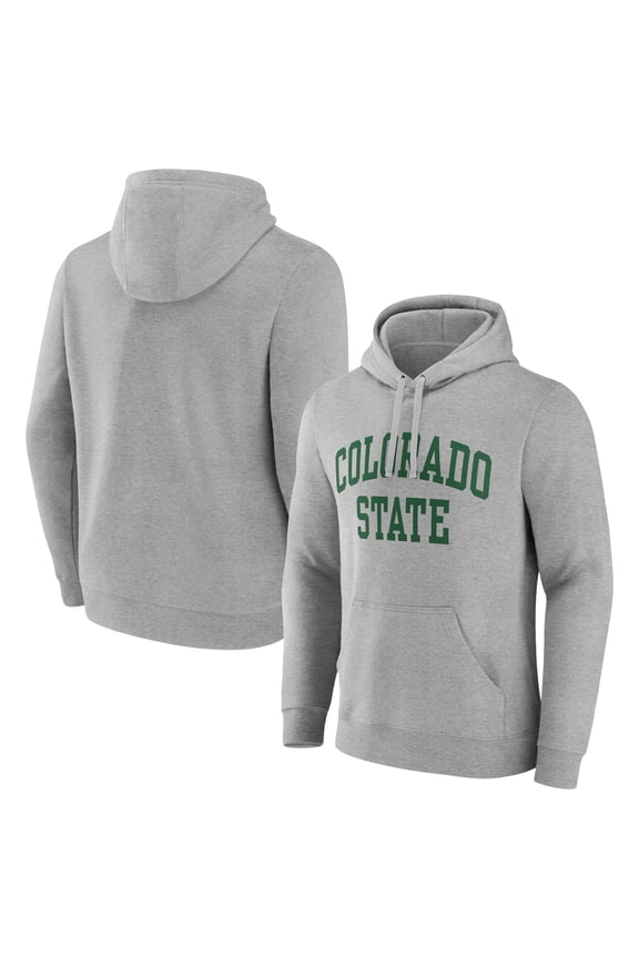 Men's Gray Colorado State Rams Basic Arch Pullover Hoodie