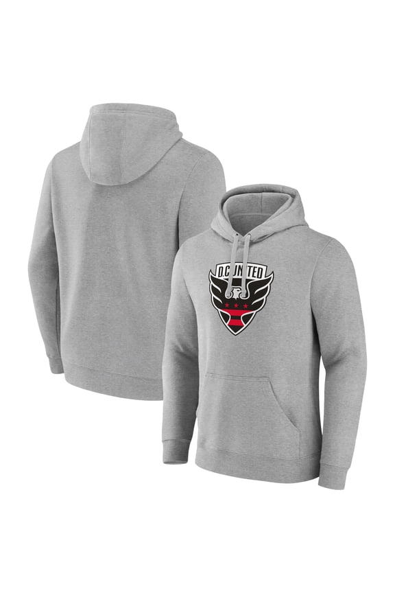 Men's Gray D.C. United Official Logo Pullover Hoodie