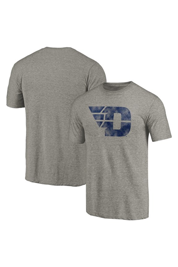 Men's Gray Dayton Flyers Classic Primary Tri-Blend T-Shirt