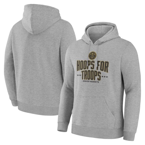 Men's Gray Denver Nuggets Hoops For Troops Hoodie