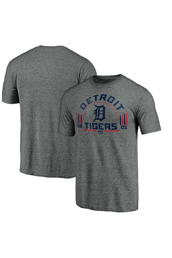 Men's Gray Detroit Tigers Team Freedom Tri-Blend T-Shirt