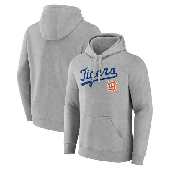 Men's Gray Detroit Tigers Wahconah Pullover Hoodie