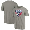 thumbnail image 1 of Men's Gray FC Dallas Distressed Primary Logo Tri-Blend T-Shirt, 1 of 3