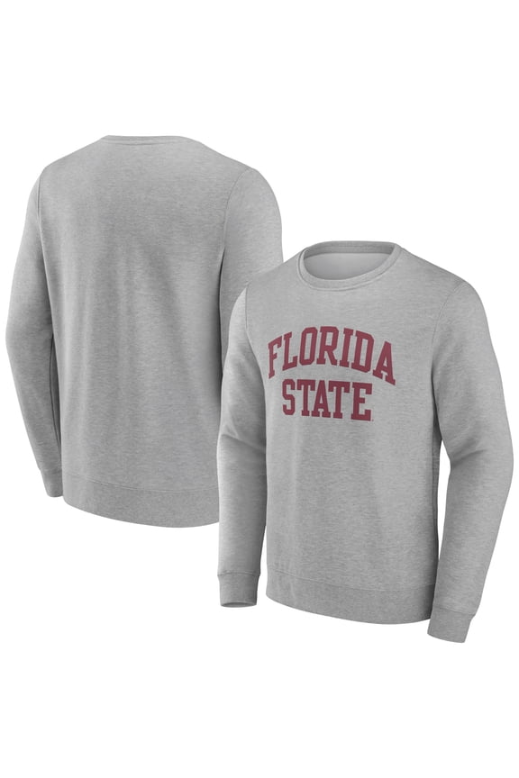 Men's Gray Florida State Seminoles Basic Arch Sweatshirt
