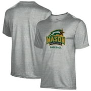 Men's Gray George Mason Patriots Baseball Name Drop T-Shirt