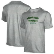 Men's Gray George Mason Patriots Grandpa Name Drop T-Shirt