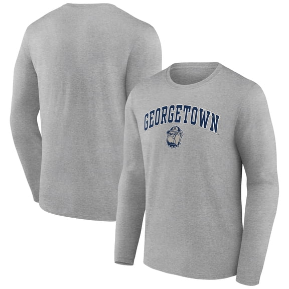 Men's Gray Georgetown Hoyas Campus Long Sleeve T-Shirt