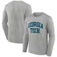thumbnail image 1 of Men's Gray Georgia Tech Basic Arch Long Sleeve T-Shirt, 1 of 3