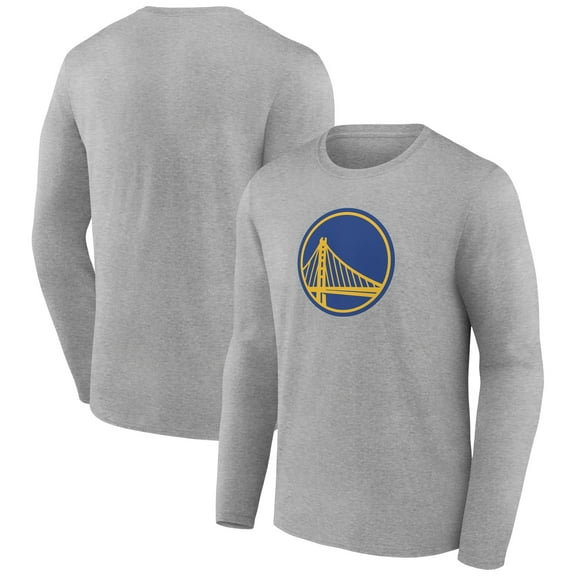 Men's Gray Golden State Warriors Alternate Logo Long Sleeve T-Shirt