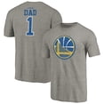 thumbnail image 1 of Men's Gray Golden State Warriors Greatest Dad Tri-Blend T-Shirt, 1 of 3