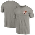 thumbnail image 1 of Men's Gray Heather Bowling Green Falcons Left Chest Distressed Logo Tri-Blend T-Shirt, 1 of 3