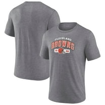 Men's Fanatics Heather Gray Cleveland Browns Tri-Blend Go Ahead T-Shirt