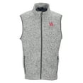 thumbnail image 1 of Men's Gray Houston Cougars Summit Full-Zip Sweater Vest, 1 of 1
