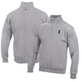 thumbnail image 1 of Men's Gray Illinois Fighting Illini Big Cotton Quarter-Zip Pullover Sweatshirt, 1 of 3