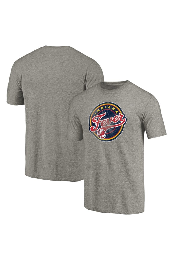 Men's Gray Indiana Fever Distressed Team Tri-Blend T-Shirt
