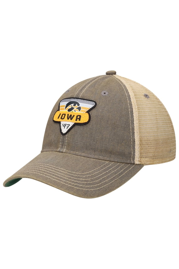 Men's Gray Iowa Hawkeyes Legacy Point Old Favorite Trucker Snapback Hat