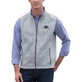thumbnail image 1 of Men's Gray Iowa Hawkeyes Summit Full-Zip Sweater Vest, 1 of 1