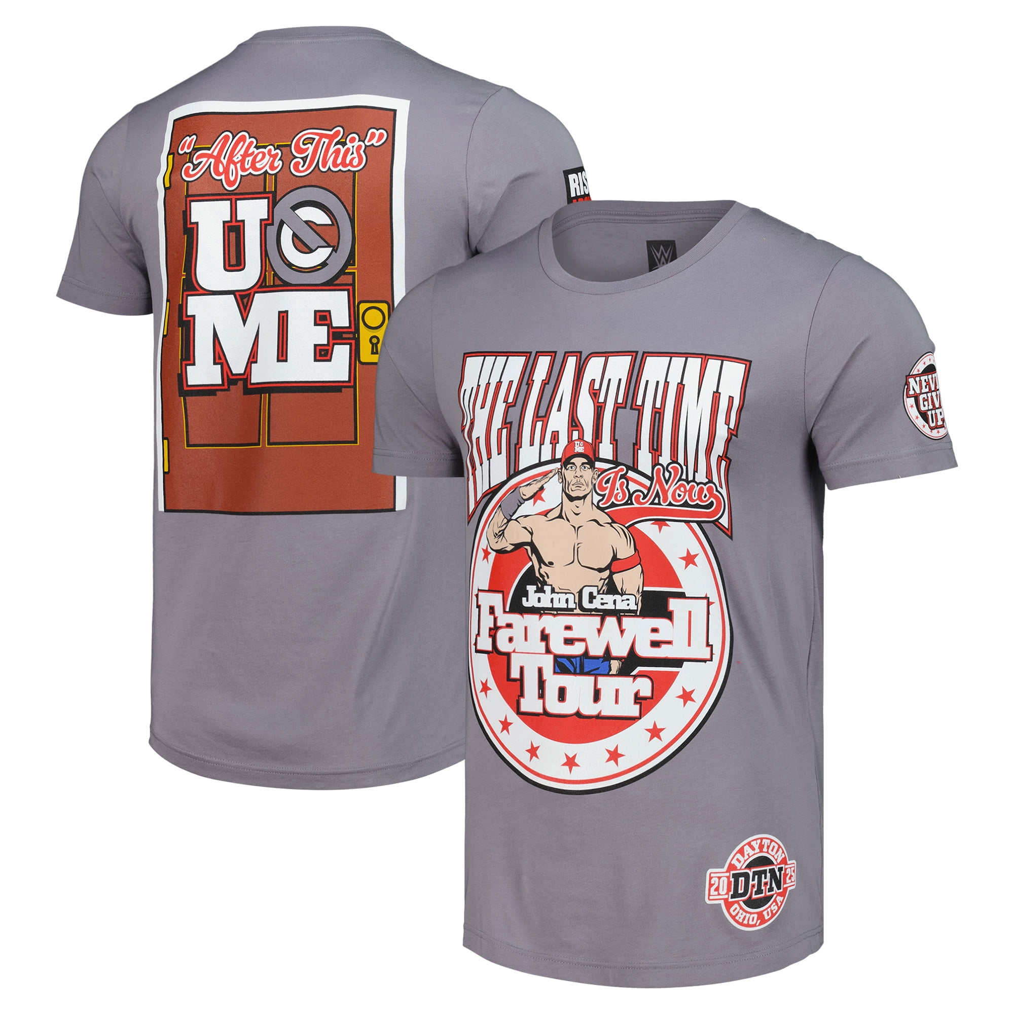 Men's Gray John Cena Farewell Tour 2025 Dayton T-Shirt - Walmart.com