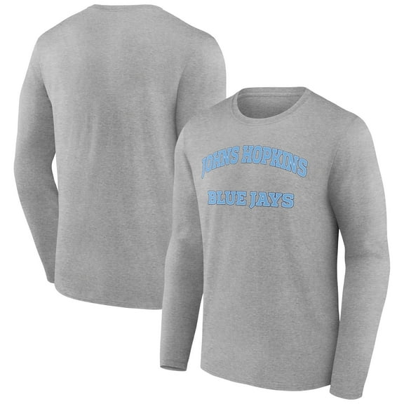 Men's Gray Johns Hopkins Blue Jays Campus Long Sleeve T-Shirt