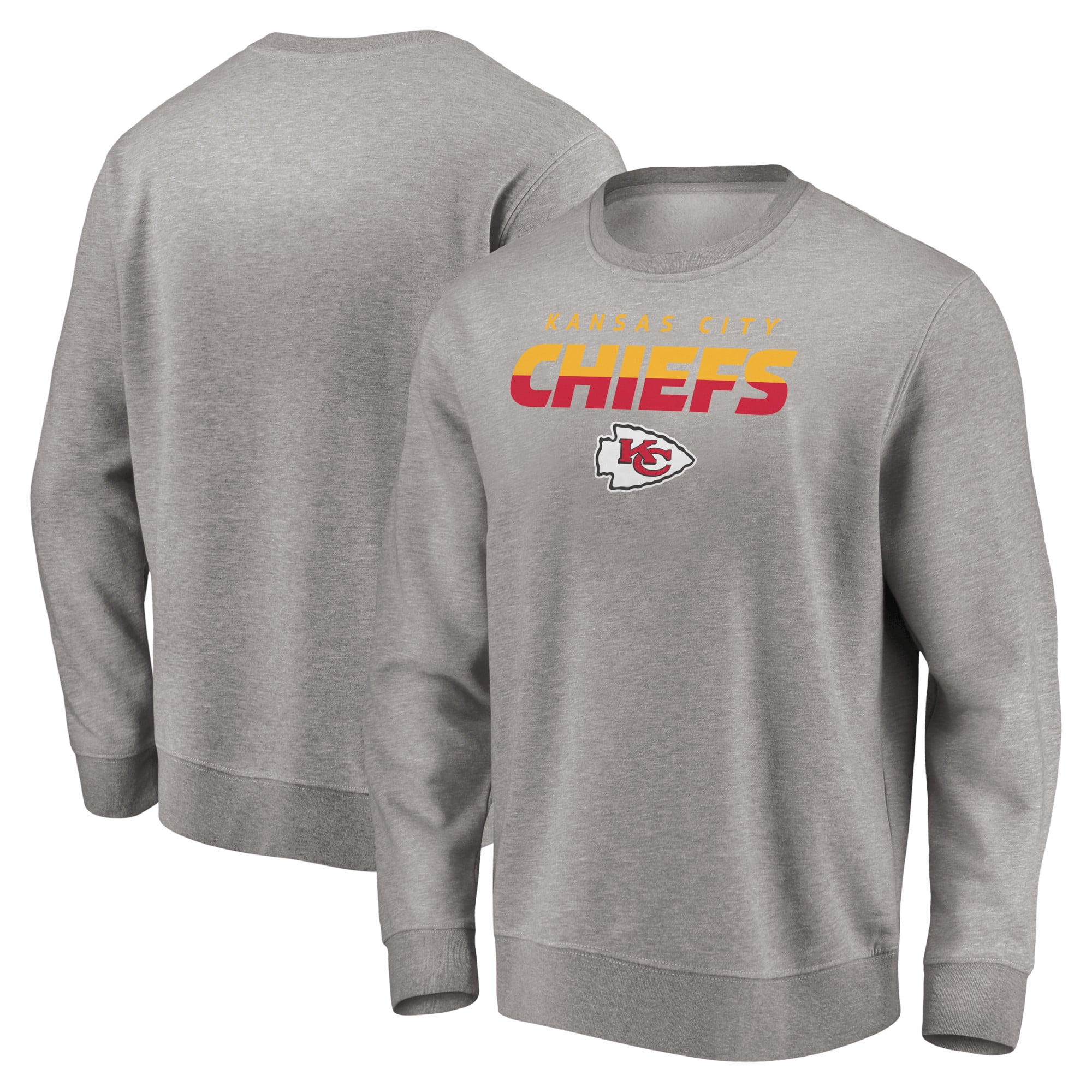 Men's Gray Kansas City Chiefs Elevate Play Pullover Sweatshirt