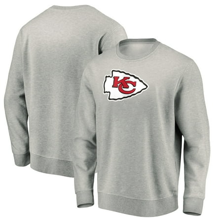 Men's Gray Kansas City Chiefs Pullover Sweatshirt