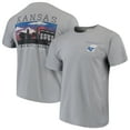 thumbnail image 1 of Men's Gray Kansas Jayhawks Comfort Colors Campus Scenery T-Shirt, 1 of 4
