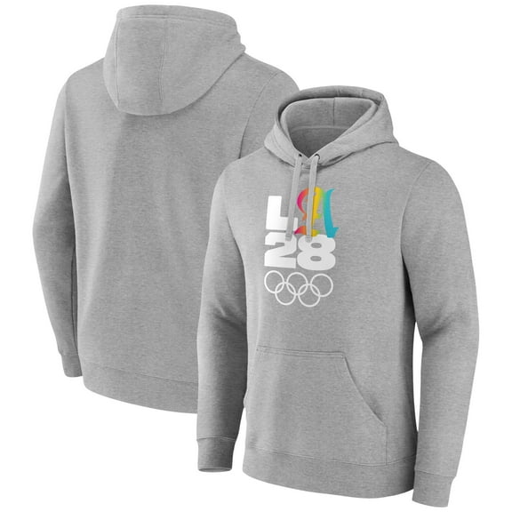 Men's Gray LA 2028 Summer Olympics Gradient Pullover Hoodie