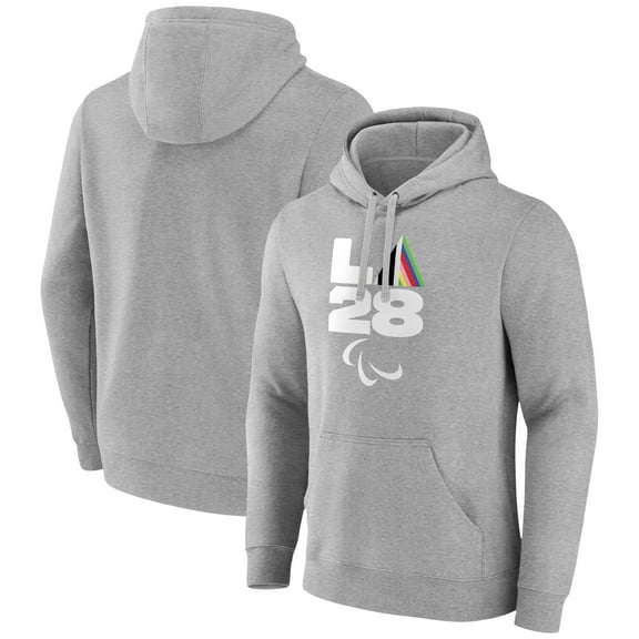 Men's Gray LA 2028 Summer Paralympics Prism Pullover Hoodie