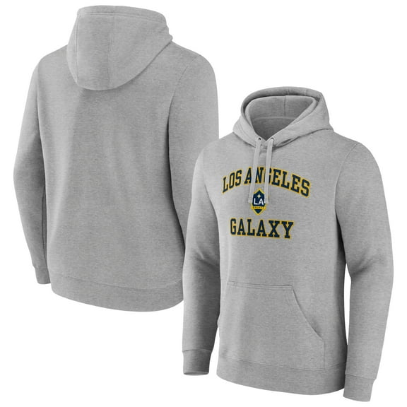 Men's Gray LA Galaxy Heart and Soul Pullover Hoodie