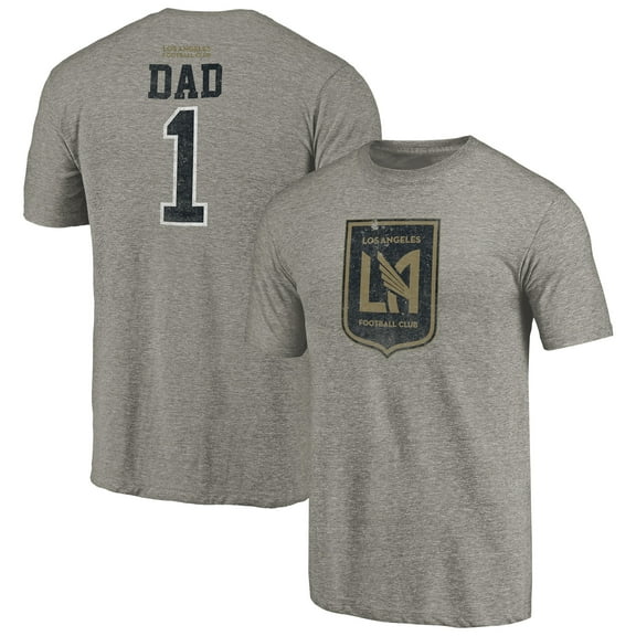 Men's Gray LAFC Greatest Dad Tri-Blend T-Shirt