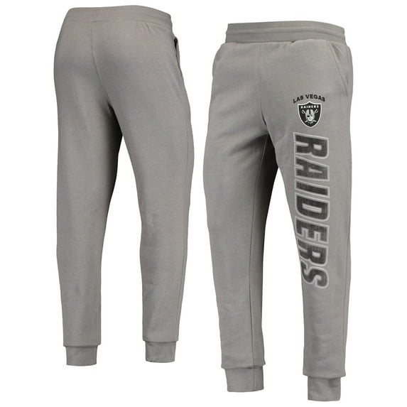 Men's Gray Las Vegas Raiders Denominator Brushed Knit Pants