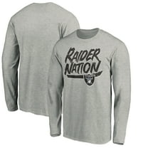 Men's Gray Las Vegas Raiders Hometown Collection Raider Nation Long Sleeve T-Shirt