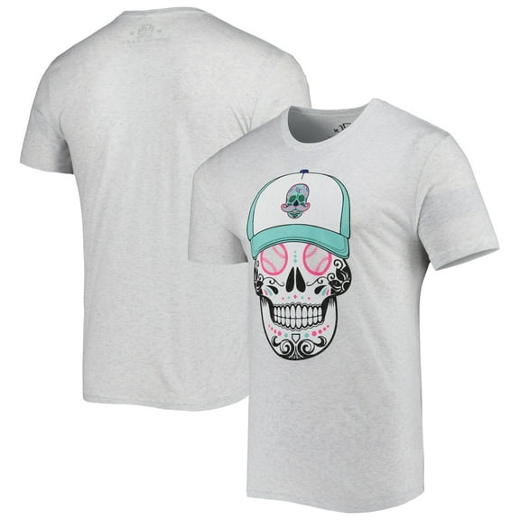 Men's Gray Leyendas de Lexington Copa de la Diversion Sugar Skull Tri-Blend T-Shirt