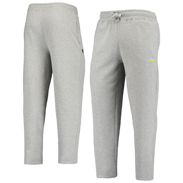 Men s Gray Los Angeles Chargers Starter Option Run Sweatpants