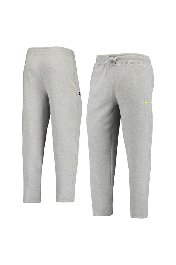 Men's Gray Los Angeles Chargers Starter Option Run Sweatpants