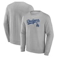 thumbnail image 1 of Men's Gray Los Angeles Dodgers Team Lockup Sweatshirt, 1 of 3