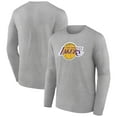 thumbnail image 1 of Men's Gray Los Angeles Lakers Alternate Logo Long Sleeve T-Shirt, 1 of 3