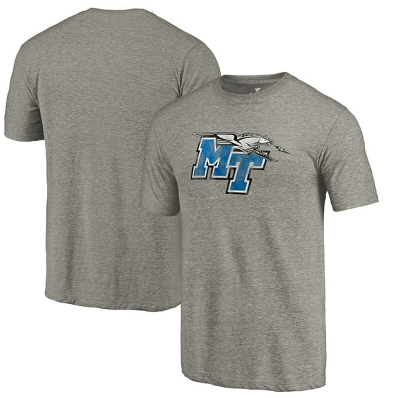 Men's Gray MTSU Blue Raiders Classic Primary Tri-Blend T-Shirt