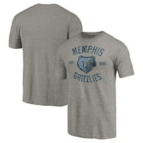 Men's Gray Memphis Grizzlies Team Heritage Tri-Blend T-Shirt
