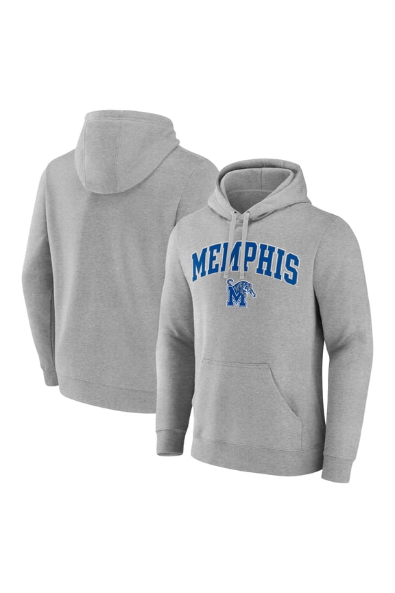 Men's Gray Memphis Tigers Campus Pullover Hoodie