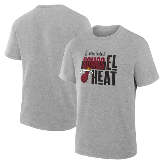 Men's Gray Miami Heat Noches Training T-Shirt