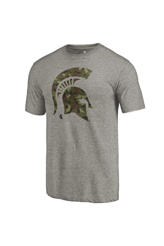 Men's Gray Michigan State Spartans Prestige Tri-Blend T-Shirt