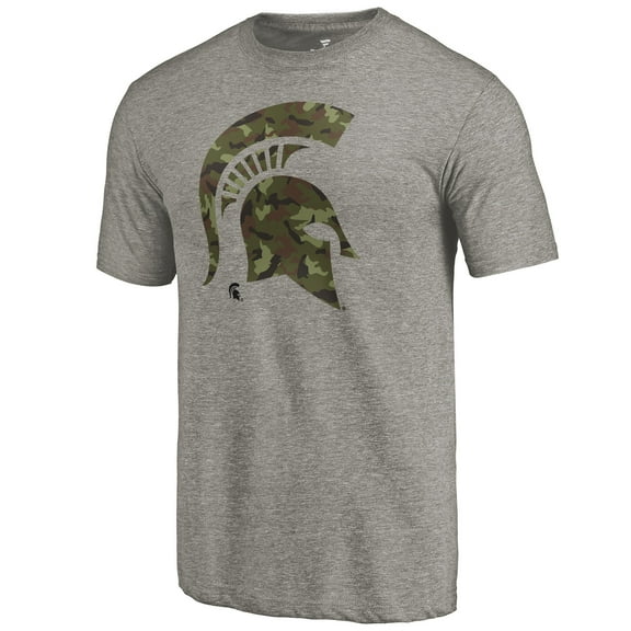 Men's Gray Michigan State Spartans Prestige Tri-Blend T-Shirt