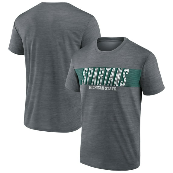 Men-s Gray Michigan State Spartans Team Space-Dye T-Shirt