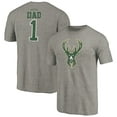 thumbnail image 1 of Men's Gray Milwaukee Bucks Greatest Dad Tri-Blend T-Shirt, 1 of 3