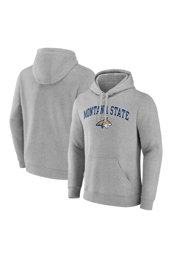 Men's Gray Montana State Bobcats Campus Pullover Hoodie