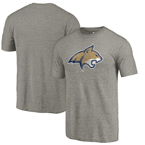 Men's Gray Montana State Bobcats Classic Primary Tri-Blend T-Shirt